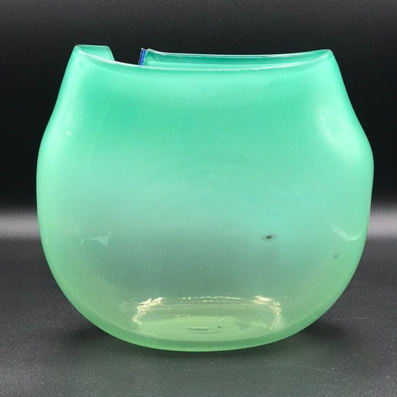 Vintage Amy Roberts Hand Blown Green Opalecent Vase Pilchuck Glass 1981 Signed - Picture 2 of 12